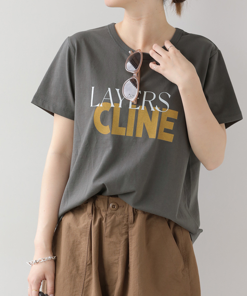 JOURNAL STANDARD relume(ジャーナルスタンダード レリューム)の「CLINEポップロゴTEE(Tシャツ/カットソー・レディース・ライトグリーン/チャコールグレー/ホワイト・FREE)」の8枚目の写真