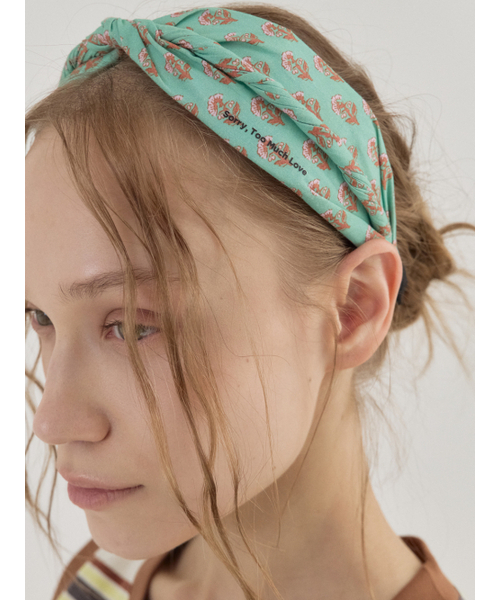 セール】Twisted Garden Breeze Hairband_Mint（ヘアバンド）｜Sorry