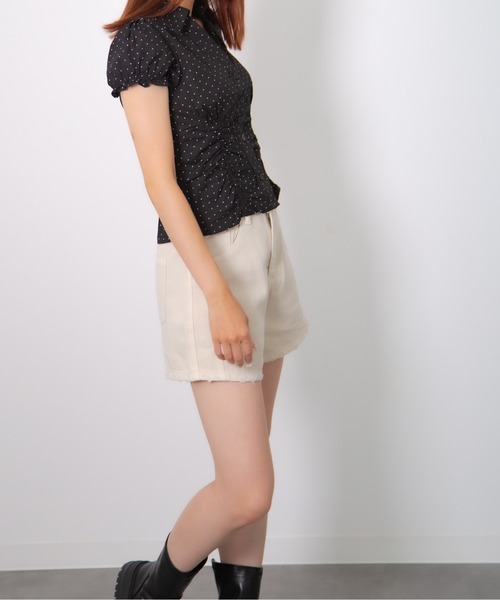 HALEY PESCA(ヘーリーペスカ)の「HALEY PESCA/フロントドロスト オープンカラー半袖シャツ(シャツ/ブラウス・レディース・ホワイト系/ホワイト/その他/ブラック系/ライトブルー・FREE)」の20枚目の写真