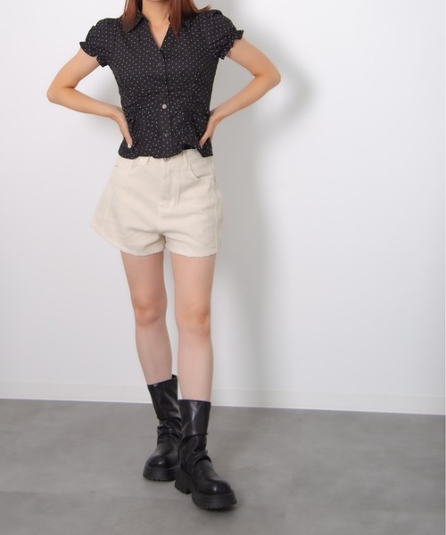 HALEY PESCA(ヘーリーペスカ)の「HALEY PESCA/フロントドロスト オープンカラー半袖シャツ(シャツ/ブラウス・レディース・ホワイト系/ホワイト/その他/ブラック系/ライトブルー・FREE)」の22枚目の写真