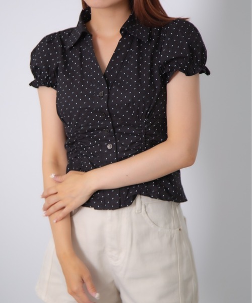 HALEY PESCA(ヘーリーペスカ)の「HALEY PESCA/フロントドロスト オープンカラー半袖シャツ(シャツ/ブラウス・レディース・ホワイト系/ホワイト/その他/ブラック系/ライトブルー・FREE)」の18枚目の写真