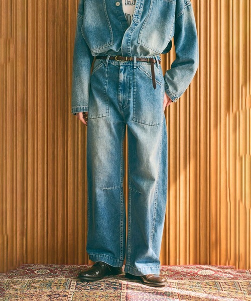 kha:ki(カーキ)の「「KHA:KI / カーキ」TYPE-35 DENIM TROUSERS(その他パンツ・レディース・グレー/インディゴブルー・1/2)」の2枚目の写真