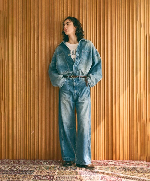 kha:ki(カーキ)の「「KHA:KI / カーキ」TYPE-35 DENIM TROUSERS(その他パンツ・レディース・グレー/インディゴブルー・1/2)」の3枚目の写真