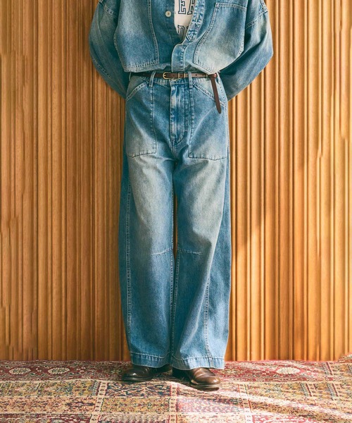 kha:ki(カーキ)の「「KHA:KI / カーキ」TYPE-35 DENIM TROUSERS(その他パンツ・レディース・グレー/インディゴブルー・1/2)」の4枚目の写真