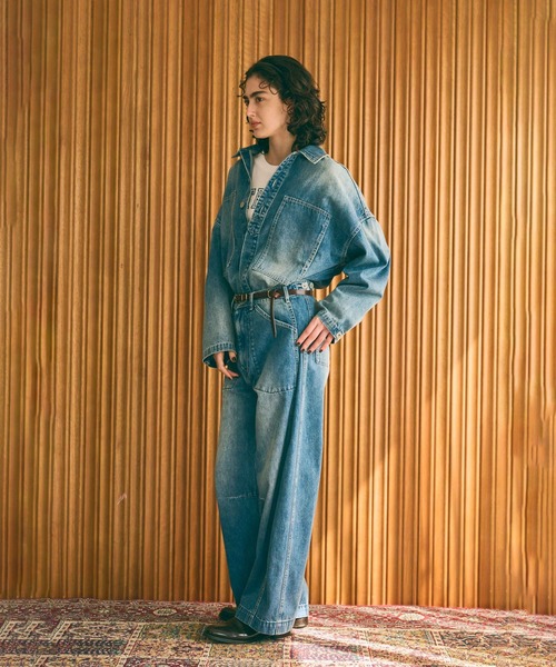 kha:ki(カーキ)の「「KHA:KI / カーキ」TYPE-35 DENIM TROUSERS(その他パンツ・レディース・グレー/インディゴブルー・1/2)」の5枚目の写真