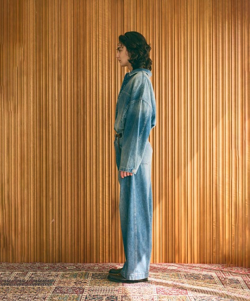 kha:ki(カーキ)の「「KHA:KI / カーキ」TYPE-35 DENIM TROUSERS(その他パンツ・レディース・グレー/インディゴブルー・1/2)」の10枚目の写真