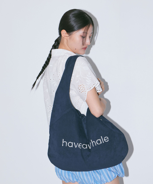 HAVEAWHALE（ハブアホエール）の「cotton eco bag (NA)（ショルダーバッグ・レディース・その他・FREE）」の3枚目の写真