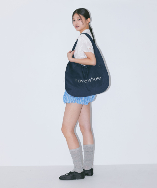 HAVEAWHALE（ハブアホエール）の「cotton eco bag (NA)（ショルダーバッグ・レディース・その他・FREE）」の5枚目の写真