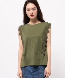 earth music&ecology | 【2016Summer】ショルダーレースプルオーバー(Tシャツ/カットソー)