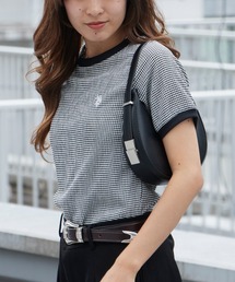 U.S. POLO ASSN./ユーエスポロアッスン ワンポイント刺繍 シアサッカー リンガーTシャツ 秋 秋服 2026年秋冬