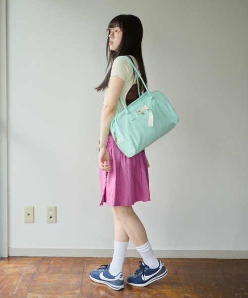 common gull products.（コモンガルプロダクツ）の「キラメキのボストン（ボストンバッグ・レディース・ライトブルー/パープル/アイボリー・FREE）」の7枚目の写真
