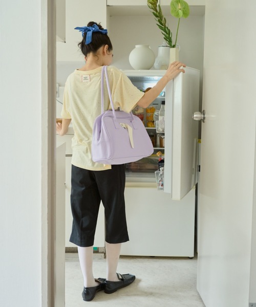 common gull products.（コモンガルプロダクツ）の「キラメキのボストン（ボストンバッグ・レディース・ライトブルー/パープル/アイボリー・FREE）」の20枚目の写真