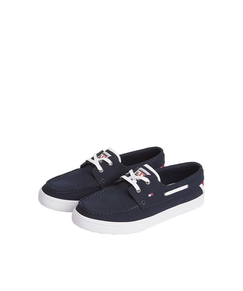 TOMMY HILFIGER（トミーヒルフィガー）の「レースアップスニーカー（スニーカー・メンズ・マルチ/ネイビー・26cm/25cm/26.5cm/27.5cm）」の2枚目の写真