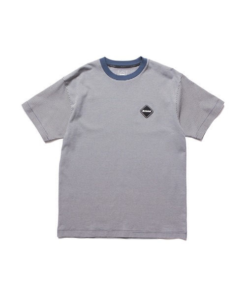 F.C.Real Bristol(エフシーレアルブリストル)の「BORDER TEE(Tシャツ/カットソー・メンズ・ネイビー/ブラック・SMALL/MEDIUM/LARGE/X-LARGE/XX-LARGE)」の2枚目の写真