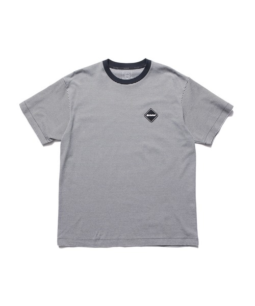 F.C.Real Bristol(エフシーレアルブリストル)の「BORDER TEE(Tシャツ/カットソー・メンズ・ネイビー/ブラック・SMALL/MEDIUM/LARGE/X-LARGE/XX-LARGE)」の1枚目の写真