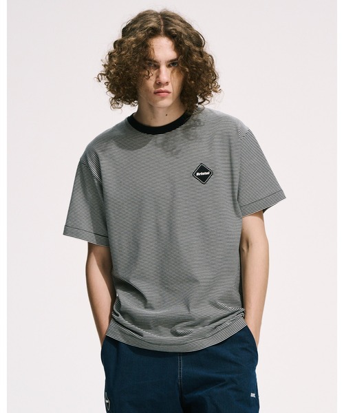 F.C.Real Bristol(エフシーレアルブリストル)の「BORDER TEE(Tシャツ/カットソー・メンズ・ネイビー/ブラック・SMALL/MEDIUM/LARGE/X-LARGE/XX-LARGE)」の7枚目の写真