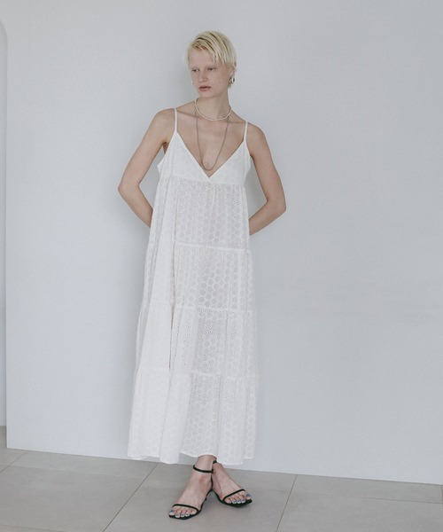 AMERICAN RAG CIE(アメリカンラグシー)の「【AMERICAN RAG CIE】 インディアキャミドレスワンピース(WOMEN)(ワンピース・レディース・ネイビー/オフホワイト・FREE)」の21枚目の写真