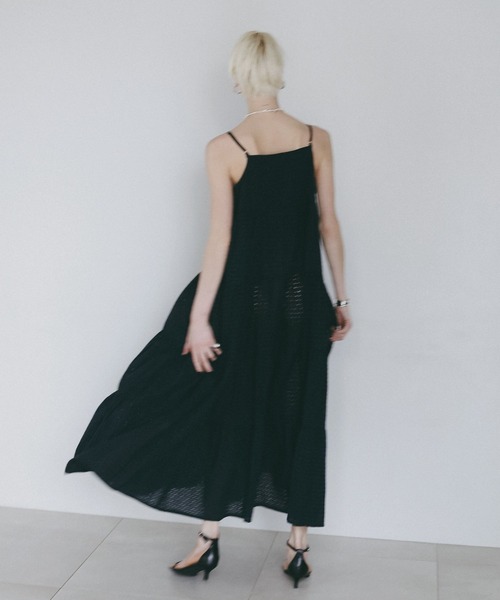 AMERICAN RAG CIE(アメリカンラグシー)の「【AMERICAN RAG CIE】 インディアキャミドレスワンピース(WOMEN)(ワンピース・レディース・ネイビー/オフホワイト・FREE)」の12枚目の写真