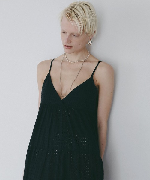 AMERICAN RAG CIE(アメリカンラグシー)の「【AMERICAN RAG CIE】 インディアキャミドレスワンピース(WOMEN)(ワンピース・レディース・ネイビー/オフホワイト・FREE)」の17枚目の写真