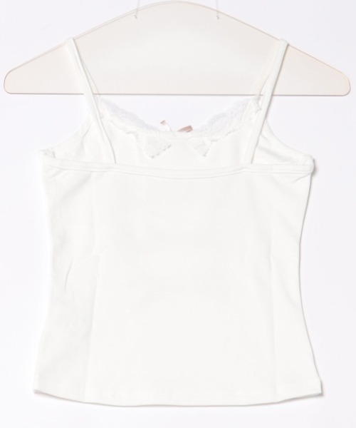 Sibra(シブラ)の「ラインストーンボーンモチーフ レースキャミソール(キャミソール・レディース・ホワイト/ブラック・M)」の15枚目の写真