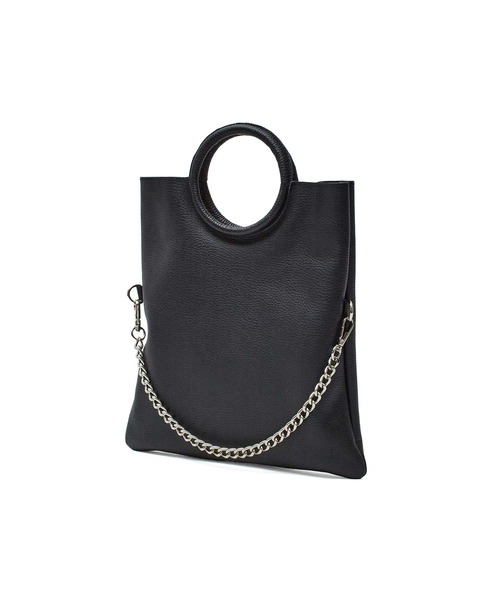 ROSE BUD(ローズバッド)の「MILLELA FIRENZE/CIRCLE HANDLE SHOLDER BAG(ショルダーバッグ・レディース・ブラック・ONE SIZE)」の2枚目の写真
