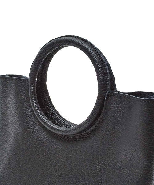 ROSE BUD(ローズバッド)の「MILLELA FIRENZE/CIRCLE HANDLE SHOLDER BAG(ショルダーバッグ・レディース・ブラック・ONE SIZE)」の5枚目の写真