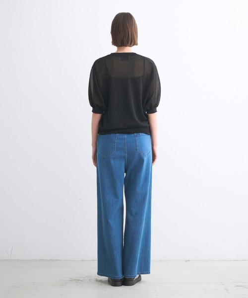 three dots(スリードッツ)の「シアールレックス トップス(ニット/セーター・レディース・ホワイト/グレー/ブラック/ベージュ・SMALL)」の5枚目の写真