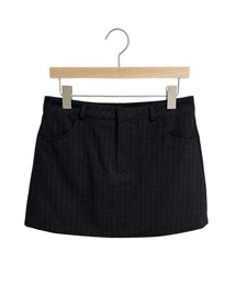 CladdA（クラタ）の「modern stripe skirt, BLACK（スカート）」