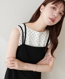 natural couture | 前後２WAY柄タンクトップ(タンクトップ)