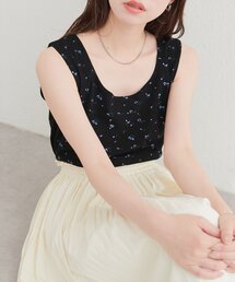 natural couture | 前後2WAY柄タンクトップ(タンクトップ)