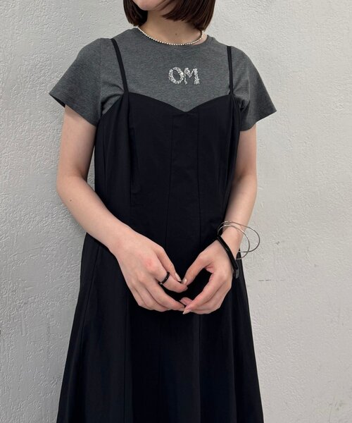 Omekashi(オメカシ)の「コルセットフレアキャミワンピース(ワンピース・レディース・ブラック/ネイビー・38/36)」の18枚目の写真
