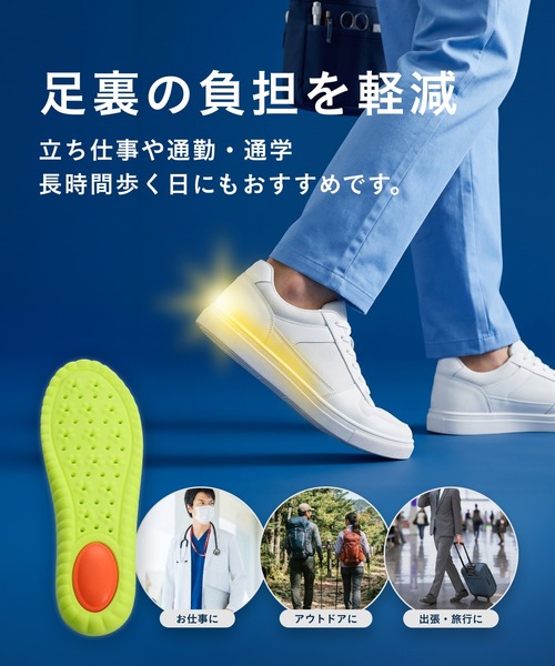 ORiental TRaffic(オリエンタルトラフィック)の「高反発 クッション セルフカット インソール /INSOLE(02)(インソール/シューズクッション・レディース・グレー・28.0cm/27.0cm/26.0cm/25.0cm/24.0cm/23.0cm)」の7枚目の写真
