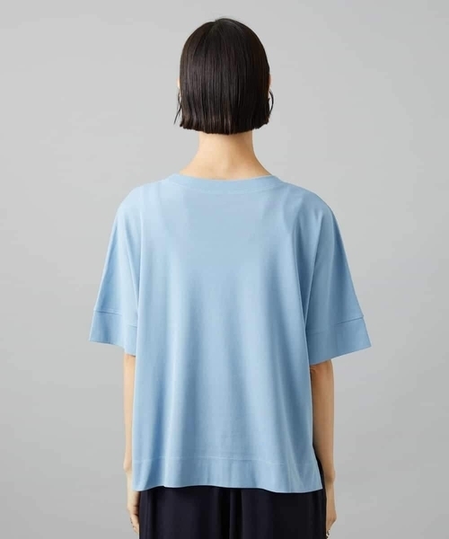 MICHEL KLEIN(ミッシェル・クラン)の「袖口アクセントプルオーバー(Tシャツ/カットソー・レディース・ダークインディゴブルー/ホワイト/ネイビー・38)」の20枚目の写真