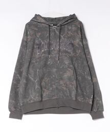 【THRASHER / スラッシャー】裏起毛 柄アソートアップリケ ジップアップパーカー