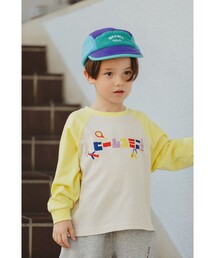 BEAMS mini | カタカナ ラグラン Tシャツ 2026FW (90~140cm)(Tシャツ/カットソー)