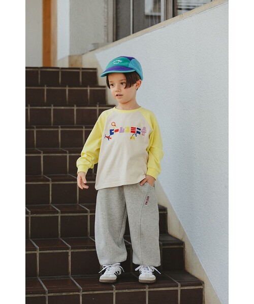 BEAMS mini（ビームスミニ）の「カタカナ ラグラン Tシャツ 2026FW (90～140cm)（Tシャツ/カットソー・キッズ・オフホワイト/ホワイト系その他5・100/90/140/110/120/130）」の6枚目の写真
