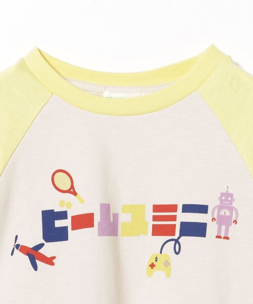 BEAMS mini（ビームスミニ）の「カタカナ ラグラン Tシャツ 2026FW (90～140cm)（Tシャツ/カットソー・キッズ・オフホワイト/ホワイト系その他5・100/90/140/110/120/130）」の13枚目の写真