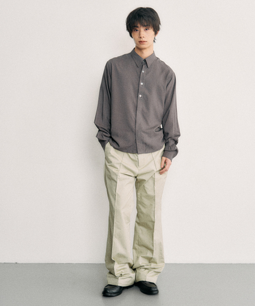 LUNDY（ランディ）の「プレスセミワイドコットンスラックス - ベージュ（その他パンツ・メンズ・ベージュ・1/2/3）」の3枚目の写真