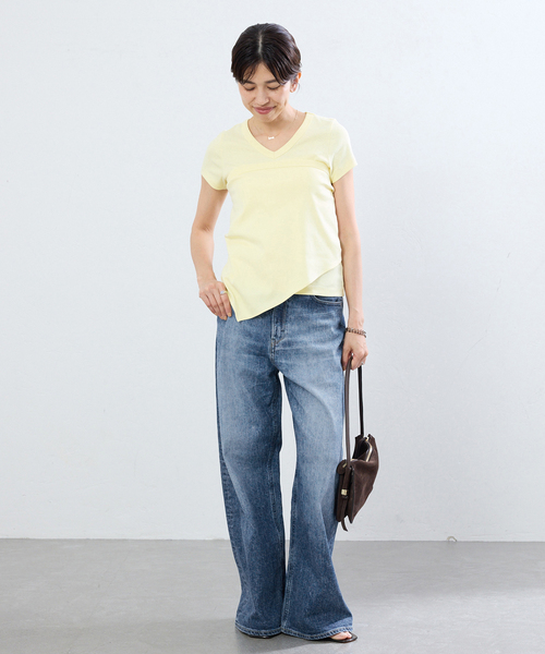 IENA(イエナ)の「《追加》YANUK/ヤヌーク 別注 MARY Baggy straight デニムパンツ(デニムパンツ・レディース・ブルー・22/23/24/25/26)」の3枚目の写真