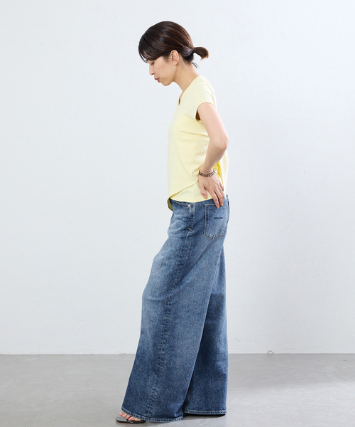 IENA(イエナ)の「《追加》YANUK/ヤヌーク 別注 MARY Baggy straight デニムパンツ(デニムパンツ・レディース・ブルー・22/23/24/25/26)」の4枚目の写真