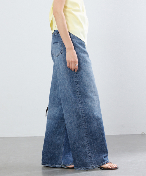 IENA(イエナ)の「《追加》YANUK/ヤヌーク 別注 MARY Baggy straight デニムパンツ(デニムパンツ・レディース・ブルー・22/23/24/25/26)」の9枚目の写真