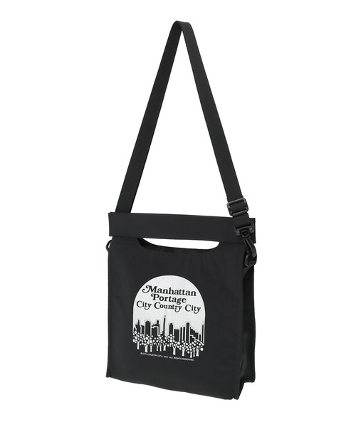 Manhattan Portage(マンハッタンポーテージ)の「THE RAMBO SHOULDER BAG RIPSTOP TASLAN CCC(ショルダーバッグ・メンズ・ブラック・SMALL)」の1枚目の写真