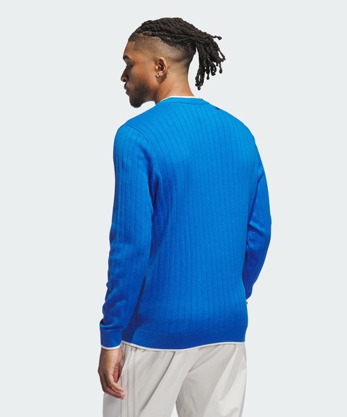 adidas(アディダス)の「オリジナルスゴルフ Vネック セーター【adidas Golf/アディダスゴルフ】(スウェット・メンズ・コバルトブルー・XX-LARGE/LARGE/MEDIUM/SMALL/X-LARGE)」の2枚目の写真