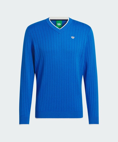 adidas(アディダス)の「オリジナルスゴルフ Vネック セーター【adidas Golf/アディダスゴルフ】(スウェット・メンズ・コバルトブルー・XX-LARGE/LARGE/MEDIUM/SMALL/X-LARGE)」の6枚目の写真