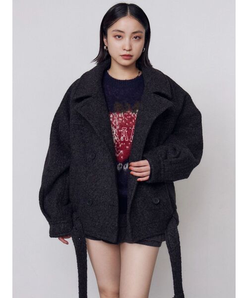 EMODA(エモダ)の「ストロベリージャガードニット(ニット/セーター・レディース・ネイビー・FREE)」の9枚目の写真