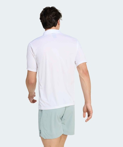 adidas（アディダス）の「ワークアウト エッセンシャル ベース ポロシャツ / アディダス adidas（ポロシャツ・メンズ・ホワイト・XX-LARGE/3XL/LARGE/MEDIUM/SMALL/X-LARGE）」の2枚目の写真