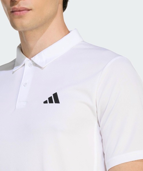 adidas（アディダス）の「ワークアウト エッセンシャル ベース ポロシャツ / アディダス adidas（ポロシャツ・メンズ・ホワイト・XX-LARGE/3XL/LARGE/MEDIUM/SMALL/X-LARGE）」の3枚目の写真