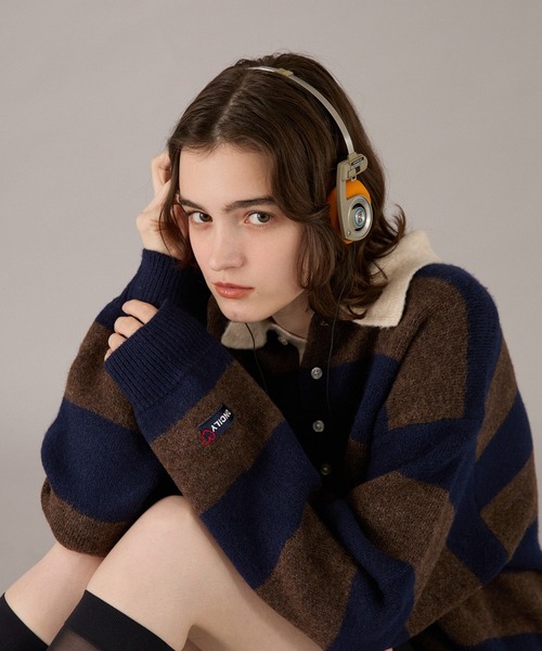 ONCILY(オンシェリー)の「CLASSIC ASSORT DESIGN KNIT POLO / クラシックアソートデザインニットポロ(ニット/セーター・メンズ・チャコールグレー/ベージュ/グレー系その他/ネイビー系1/ネイビー系/ネイビー/ブラウン系その他/レッド/グレー/ブラウン/アイボリー・SMALL/MEDIUM/LARGE)」の9枚目の写真