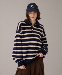 ONCILY（オンシェリー）の「CLASSIC ASSORT DESIGN KNIT POLO / クラシックアソートデザインニットポロ（ニット/セーター）」