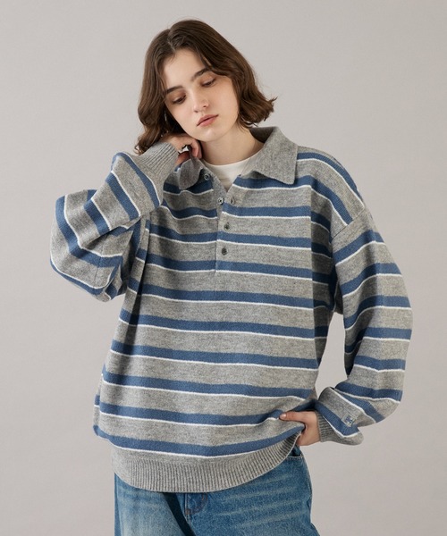 CLASSIC ASSORT DESIGN KNIT POLO / クラシックアソートデザイン
